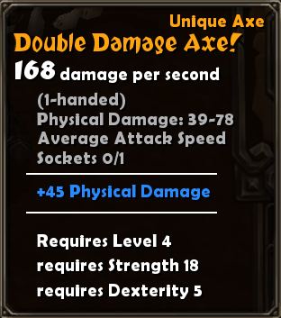 Double Damage Axe