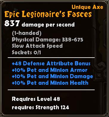 Epic Legionaire's Fasces