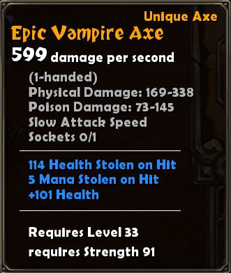 Epic Vampire Axe