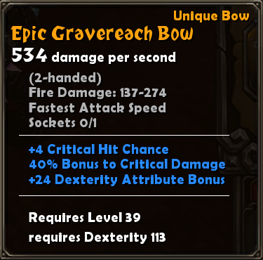 Epic Gravereach Bow