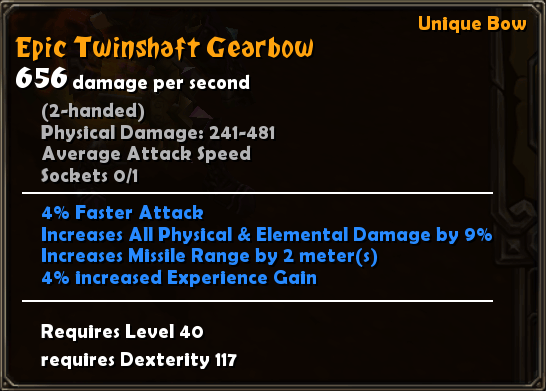 Epic Twinshaft Gearbow