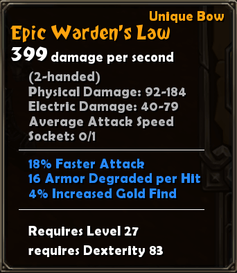 Epic Warden's Law