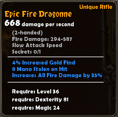 Epic Fire Dragonne