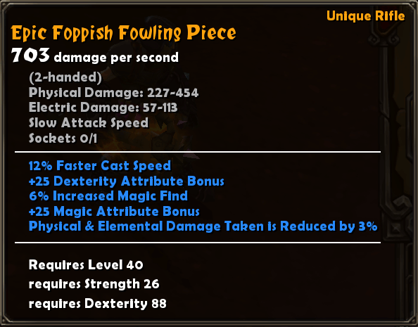 Epic Foppish Fowling Piece