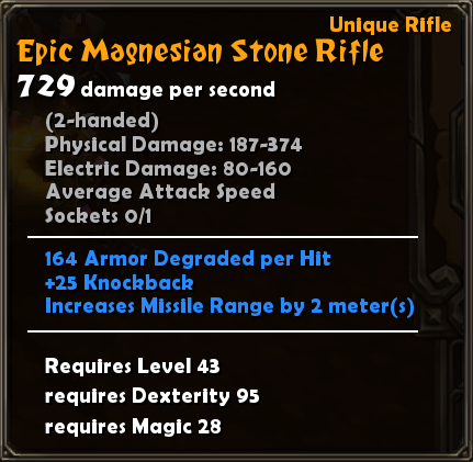 Epic Magnesian Stone Rifle