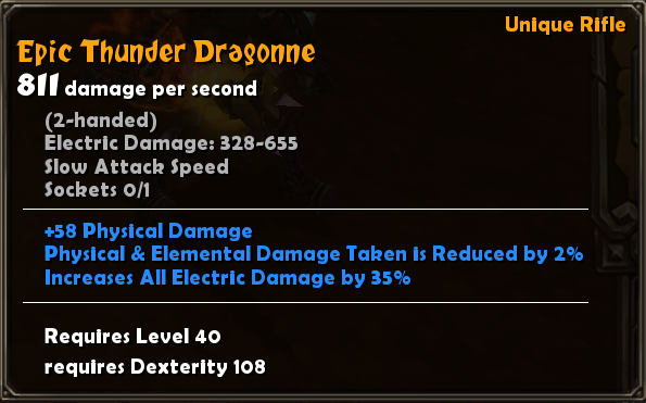 Epic Thunder Dragonne
