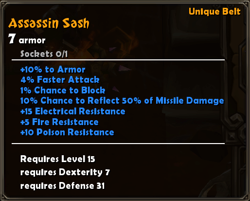 Assassin Sash