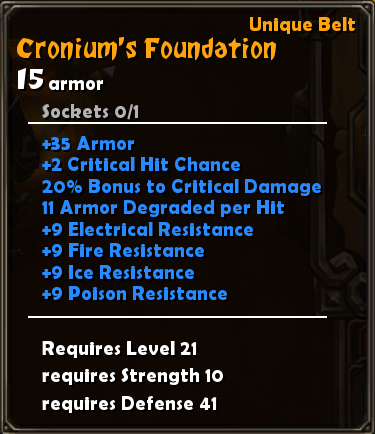 Cronium's Foundation