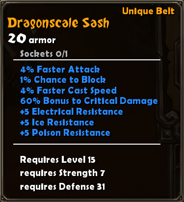 Dragonscale Sash