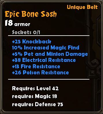 Epic Bone Sash
