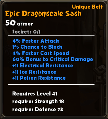 Epic Dragonscale Sash
