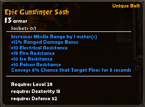 Epic Gunslinger Sash