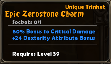 Epic Zerostone Charm