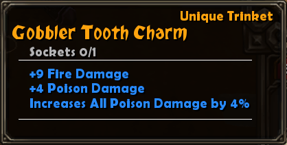 Gobbler Tooth Charm