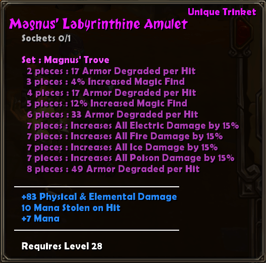 Magnus' Labyrinthine Amulet