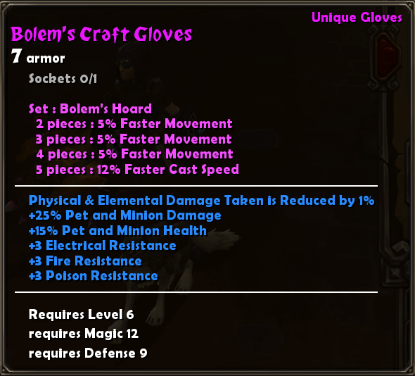 Bolem's Craft Gloves