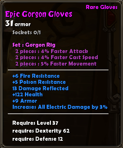 Epic Gorgon Gloves