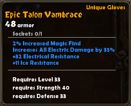 Epic Talon Vambrace