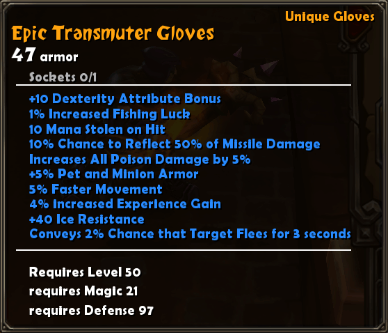 Epic Transmuter Gloves