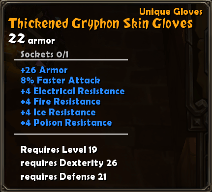 Thickened Gryphon Skin Gloves