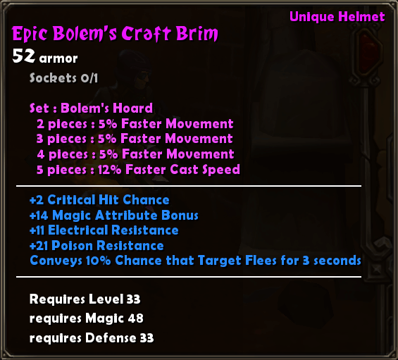 Epic Bolem's Craft Brim