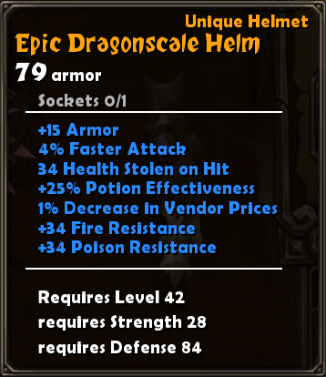 Epic Dragonscale Helm