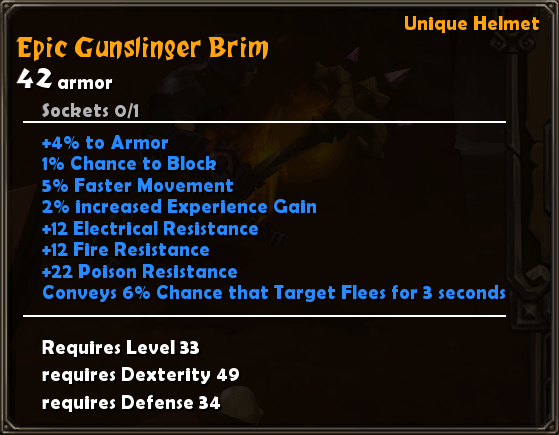 Epic Gunslinger Brim