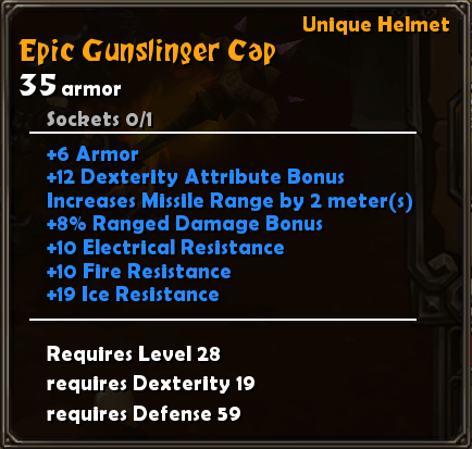 Epic Gunslinger Cap