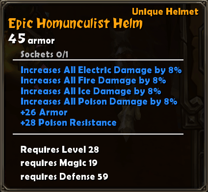 Epic Homuncultist Helm