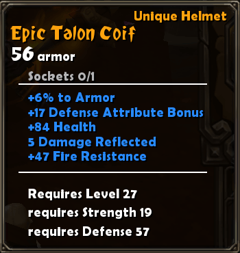 Epic Talon Coif