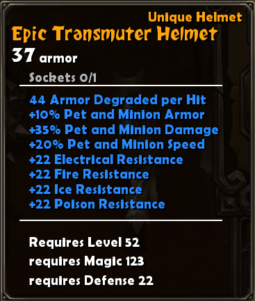 Epic Tranmuter Helmet