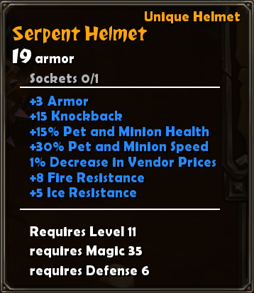Serpent Helmet