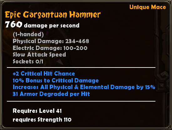 Epic Gargantuan Hammer