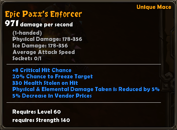 Epic Paxx's Enforcer
