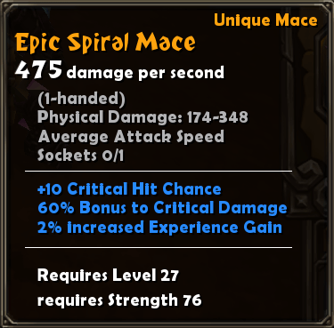 Epic Spiral Mace