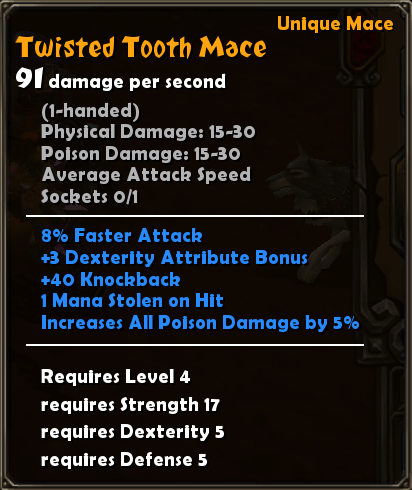 Twisted Tooth Mace