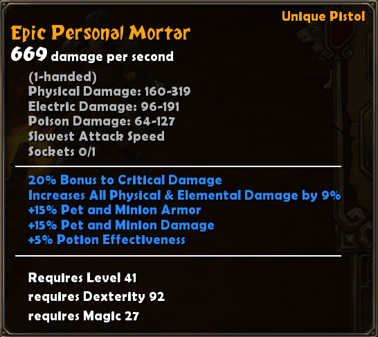 Epic Personal Mortar