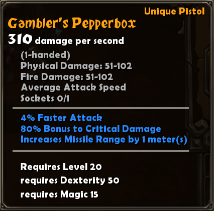 Epic Gambler's Pepperbox