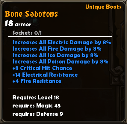 Bone Sabotons