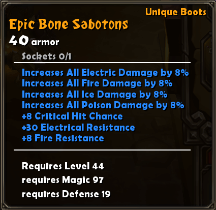 Epic Bone Sabotons