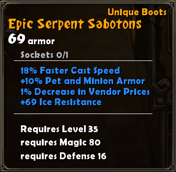 Epic Serpent Sabotons