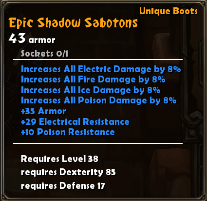 Epic Shadow Sabotons