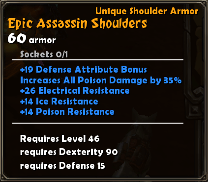 Epic Assassin Shoulders