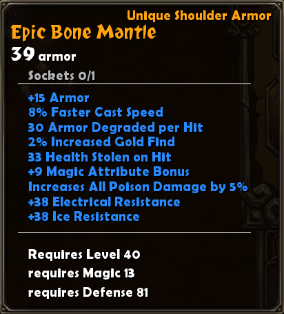 Epic Bone Mantle