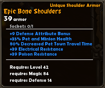 Epic Bone Shoulders