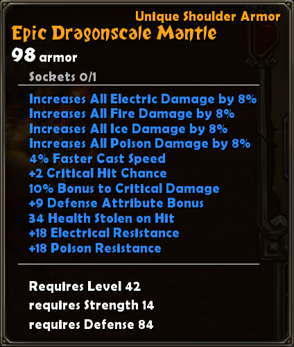 Epic Dragonscale Mantle