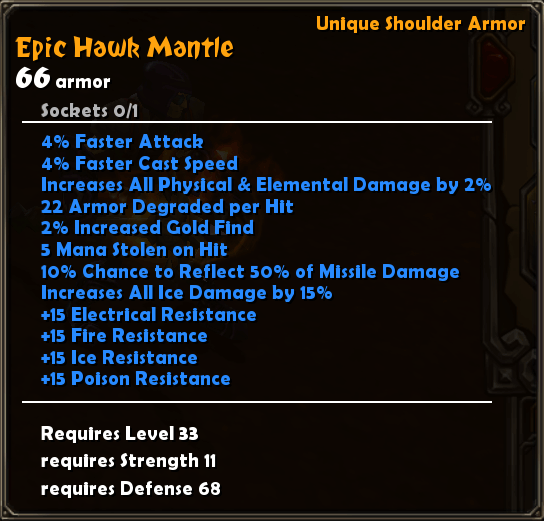 Epic Hawk Mantle
