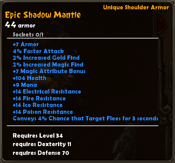 Epic Shadow Mantle