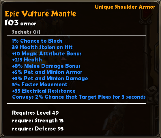 Epic Vulture Mantle