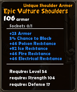 Epic Vulture Shoulders